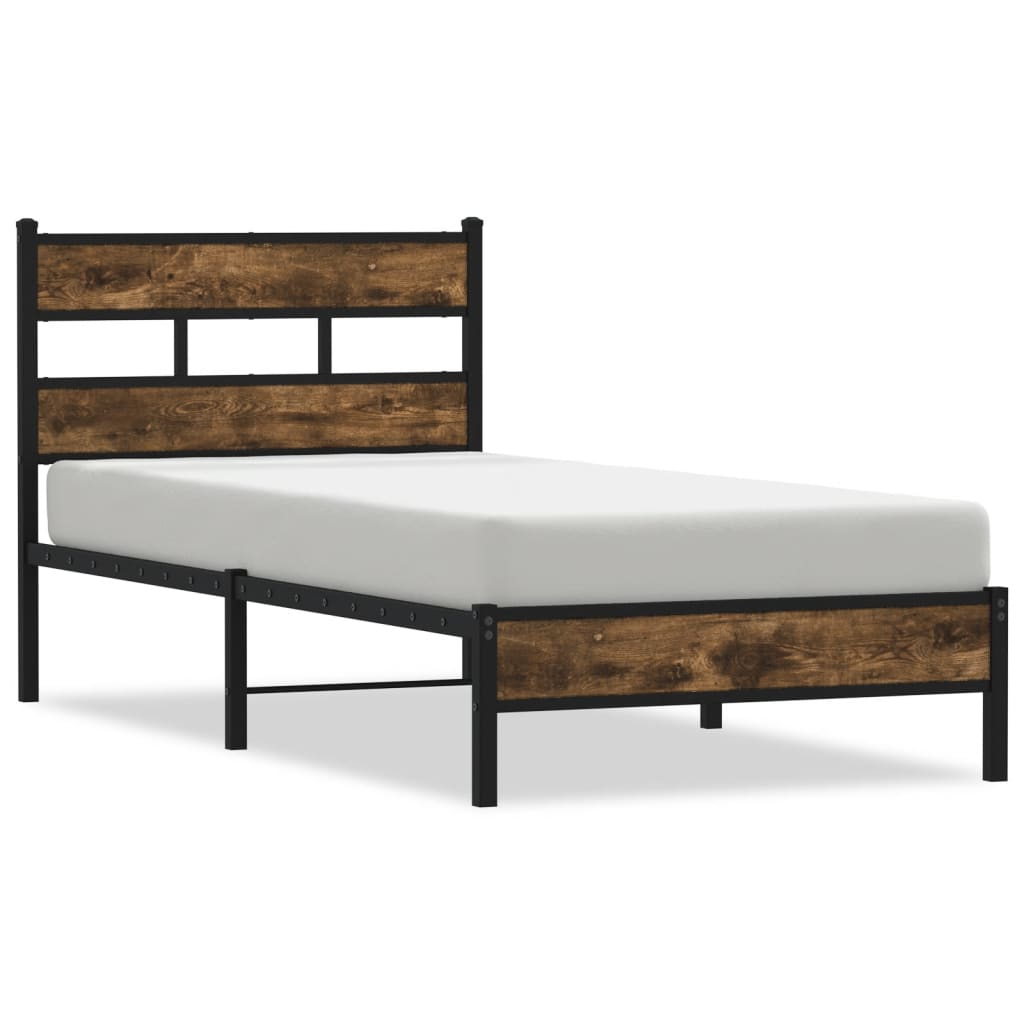 sengeramme m. sengegavl 107x203 cm uden madras sonoma-eg