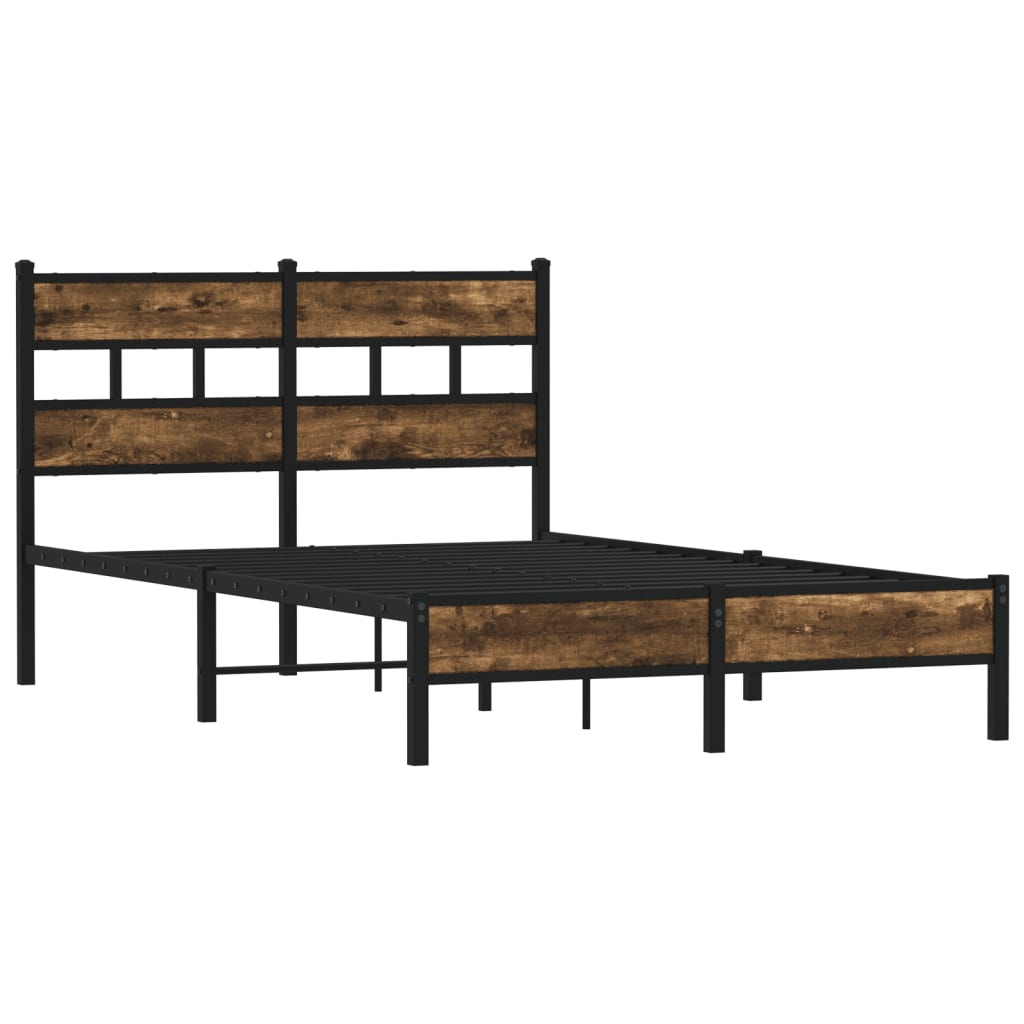 sengeramme m. sengegavl 120x200 cm uden madras sonoma-eg