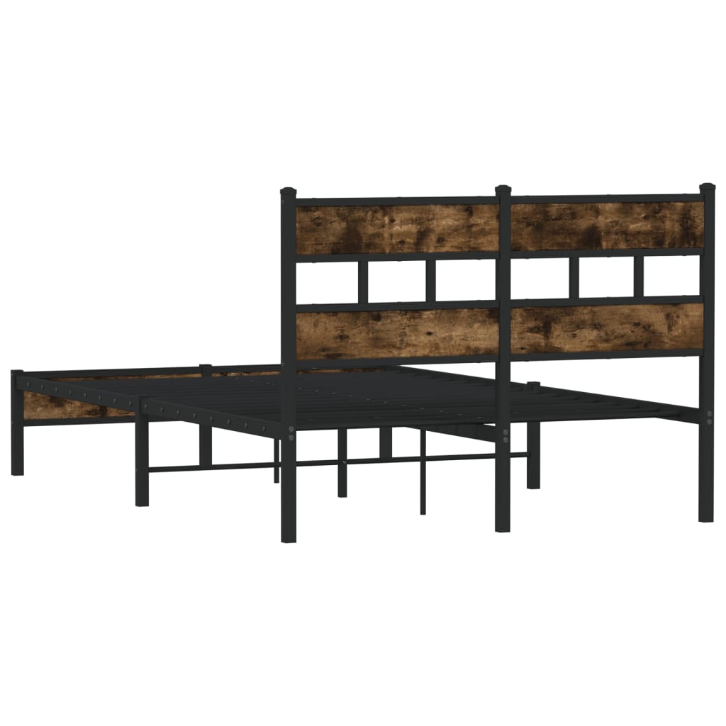 sengeramme m. sengegavl 120x200 cm uden madras sonoma-eg