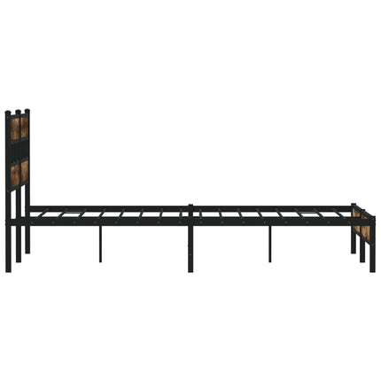 sengeramme m. sengegavl 140x200 cm uden madras sonoma-eg