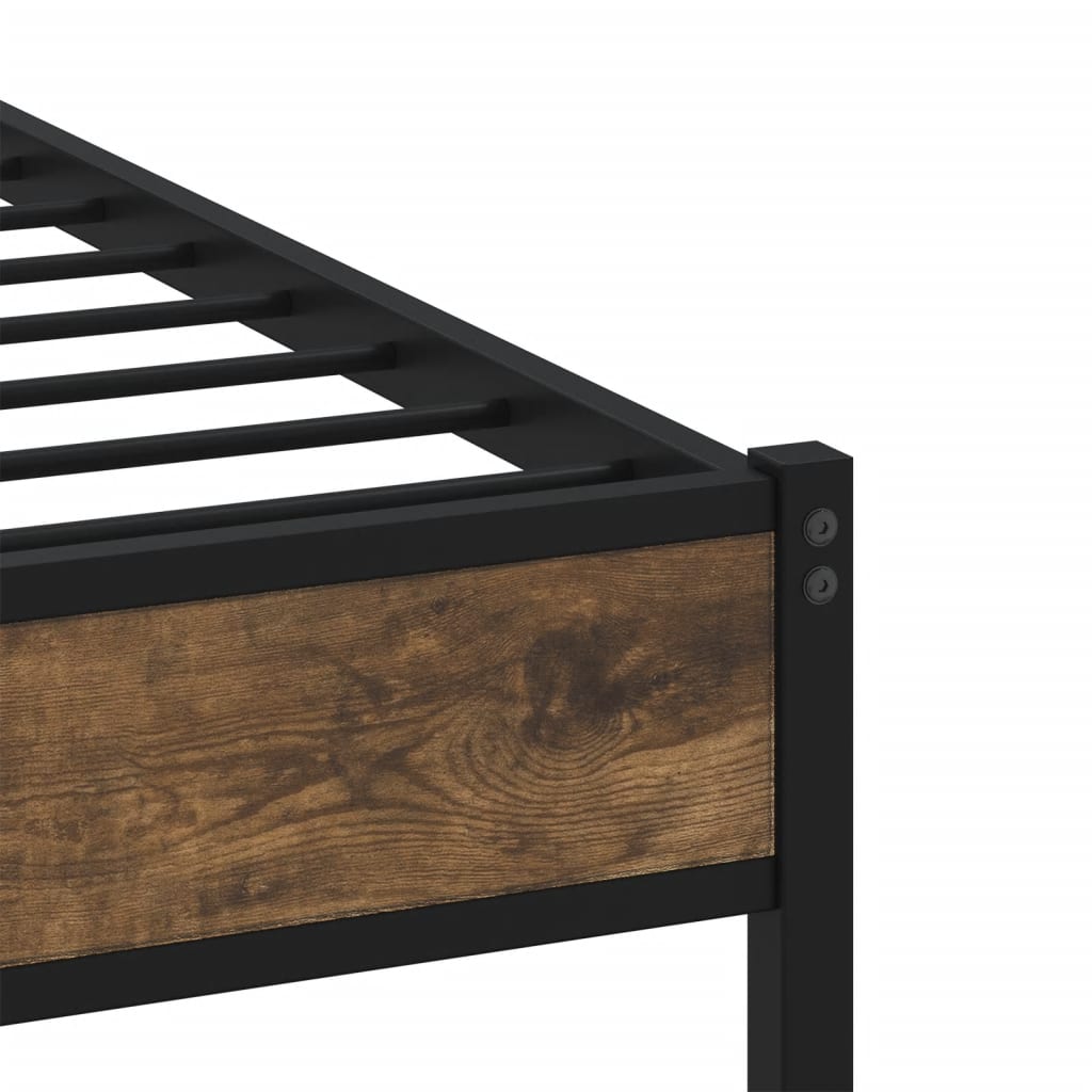 sengeramme m. sengegavl 140x200 cm uden madras sonoma-eg