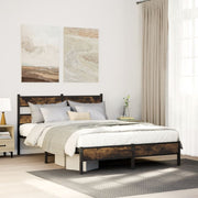 sengeramme m. sengegavl 140x200 cm uden madras sonoma-eg