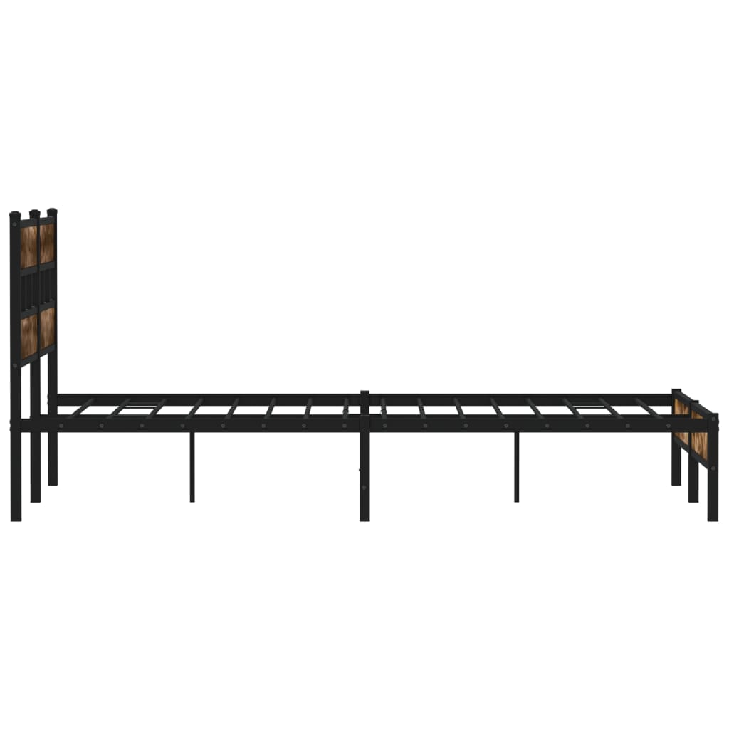 sengeramme m. sengegavl 160x200 cm uden madras sonoma-eg