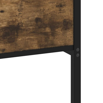 sengeramme 90x200 cm uden madras konstrueret træ røget eg