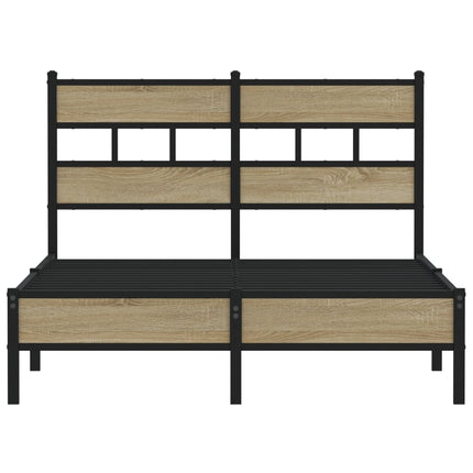 sengeramme 120x190 cm uden madras konstrueret træ sonoma-eg