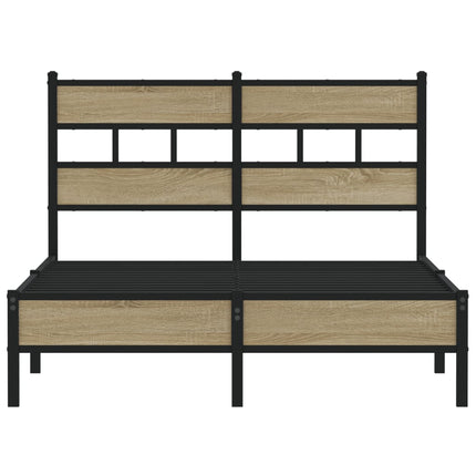 sengeramme 120x200 cm uden madras konstrueret træ sonoma-eg