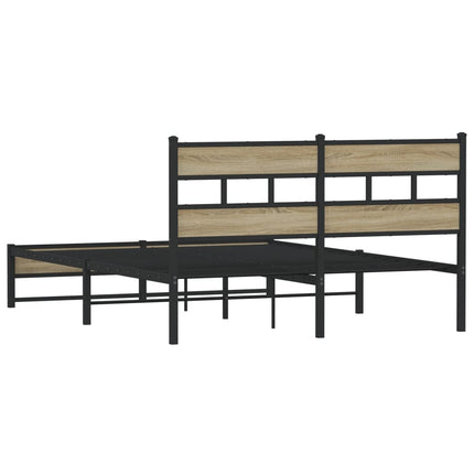 sengeramme uden madras 135x190 cm metal sonoma-eg