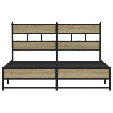 sengeramme uden madras 140x200 cm metal sonoma-eg