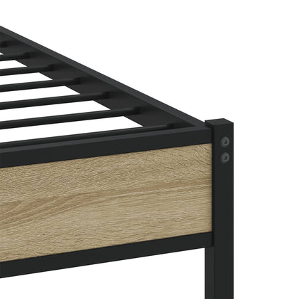 sengeramme uden madras 160x200 cm metal sonoma-eg