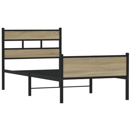 sengeramme 100x190 cm uden madras konstrueret træ sonoma-eg