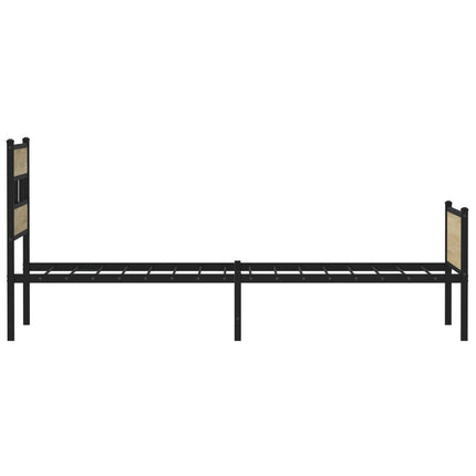 sengeramme 107x200 cm uden madras konstrueret træ sonoma-eg