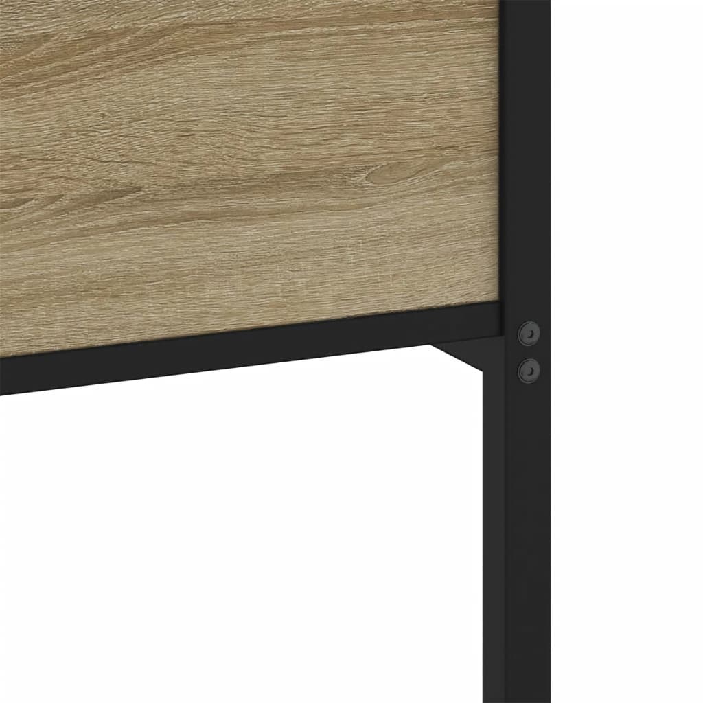 sengeramme 150x200 cm uden madras konstrueret træ sonoma-eg
