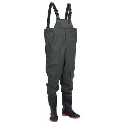 waders med støvler str. 41 mørkegrøn