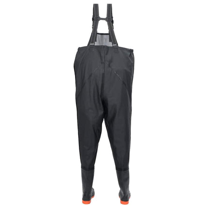 waders med støvler str. 42 sort