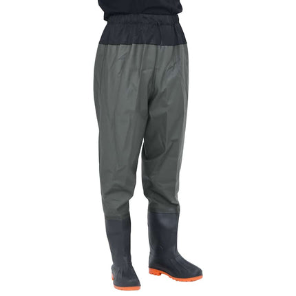 waist waders med støvler str. 38 mørkegrøn