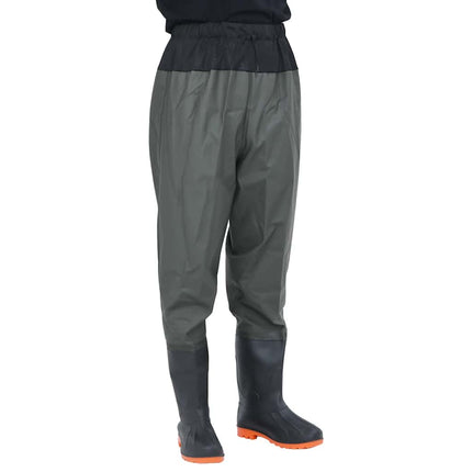 waist waders med støvler str. 42 mørkegrøn