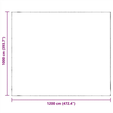 klar presenning med øjer 10x12 m polyethylen