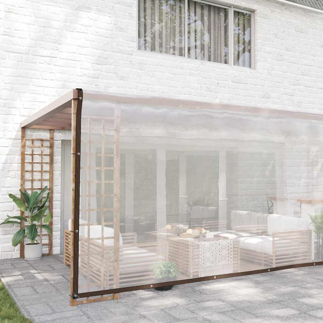 klar presenning med øjer 5x12 m polyethylen