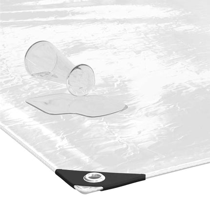 klar presenning med øjer 1x3 m PVC