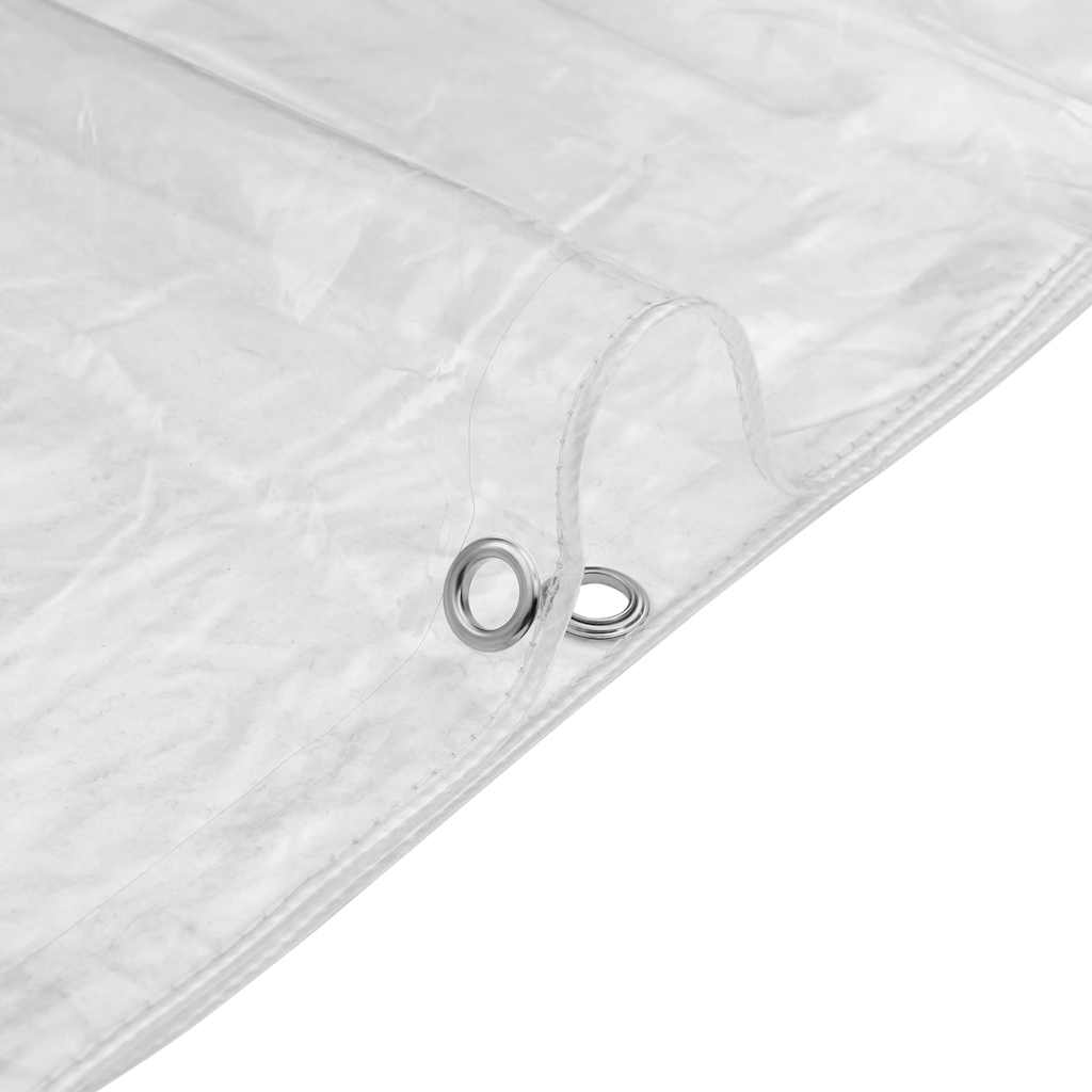 klar presenning med øjer 1x6 m PVC
