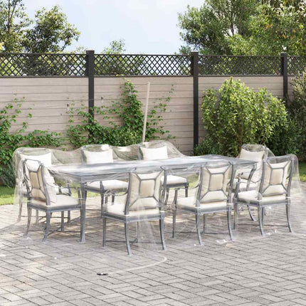 klar presenning med øjer 6x6 m PVC