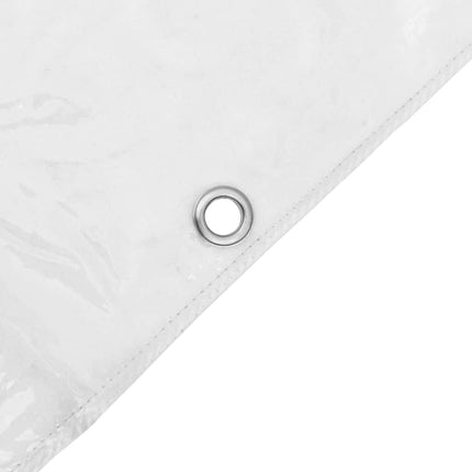 klar presenning med øjer 6x6 m PVC