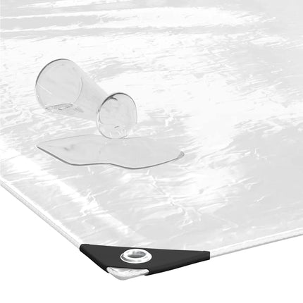klar presenning med øjer 6x12 m PVC
