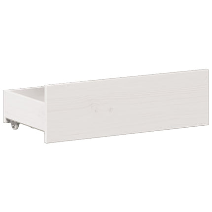 sengeramme m. sengegavl 200x200 cm uden madras massivt fyr hvid