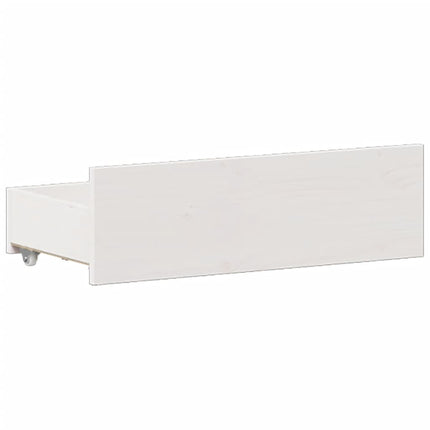 sengeramme m. sengegavl 150x200 cm uden madras massivt fyr hvid