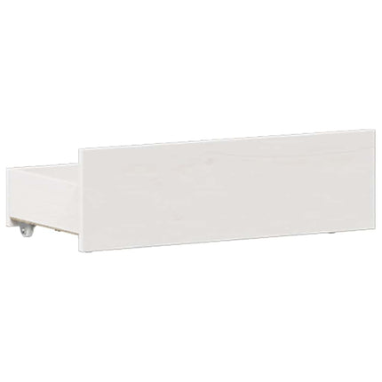 sengeramme m. sengegavl 120x190 cm uden madras massivt fyr hvid
