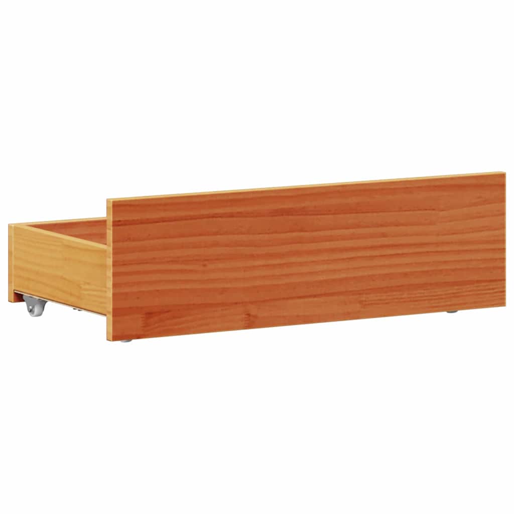 sengeramme m. sengegavl 90x190 cm uden madras massivt fyr brun