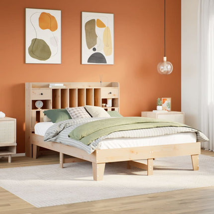 sengeramme uden madras 140x200 cm massivt fyrretræ