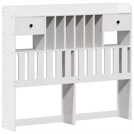 sengeramme uden madras 135x190 cm massivt fyrretræ hvid