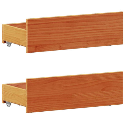 seng med reol uden madras 100x200cm massivt fyrretræ gyldenbrun