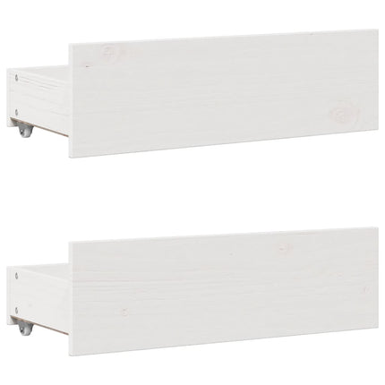 seng med reol uden madras 150x200 cm massivt fyrretræ hvid