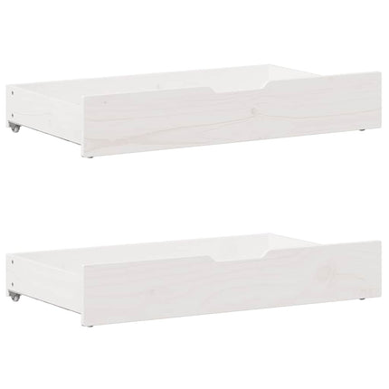 sengeramme uden madras 180x200 cm massivt fyrretræ hvid