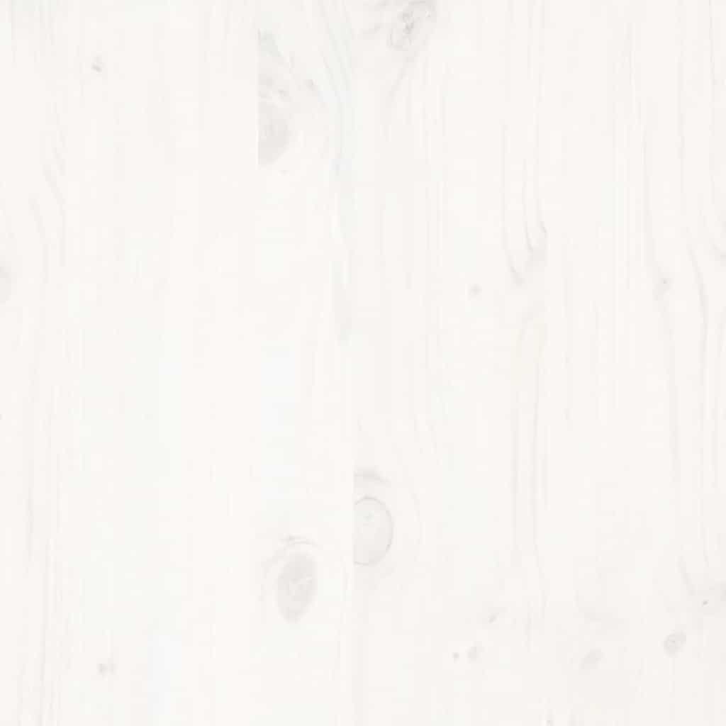 sengeramme uden madras 140x200 cm massivt fyrretræ hvid