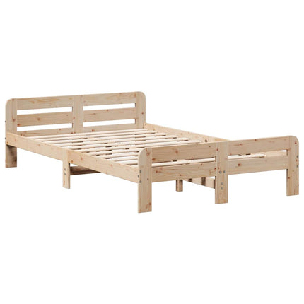 sengeramme uden madras 120x190 cm massivt fyrretræ