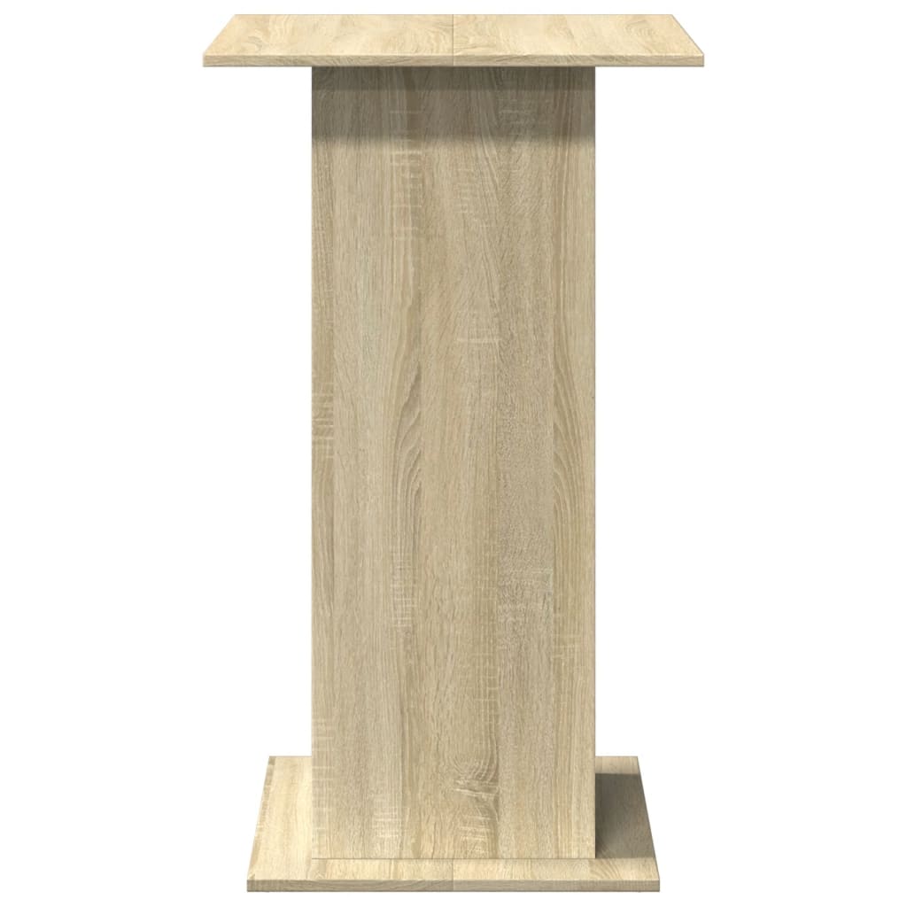 barbord med opbevaring 60x60x102 cm konstrueret træ sonoma-eg