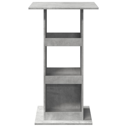 barbord med opbevaring 60x60x102 cm konstrueret træ betongrå