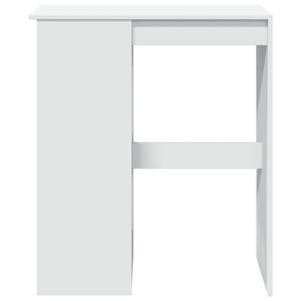 barbord med stativer 90x47,5x103,5 cm konstrueret træ hvid