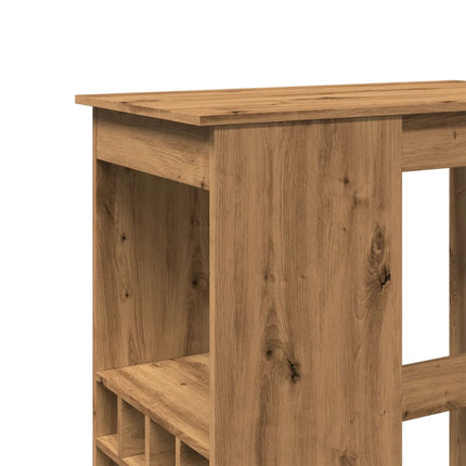 barbord m. stativer 90x47,5x103,5cm konstrueret træ egetræslook