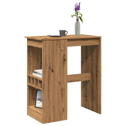 barbord m. stativer 90x47,5x103,5cm konstrueret træ egetræslook