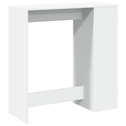 barbord med stativer 101x40x103,5 cm konstrueret træ hvid