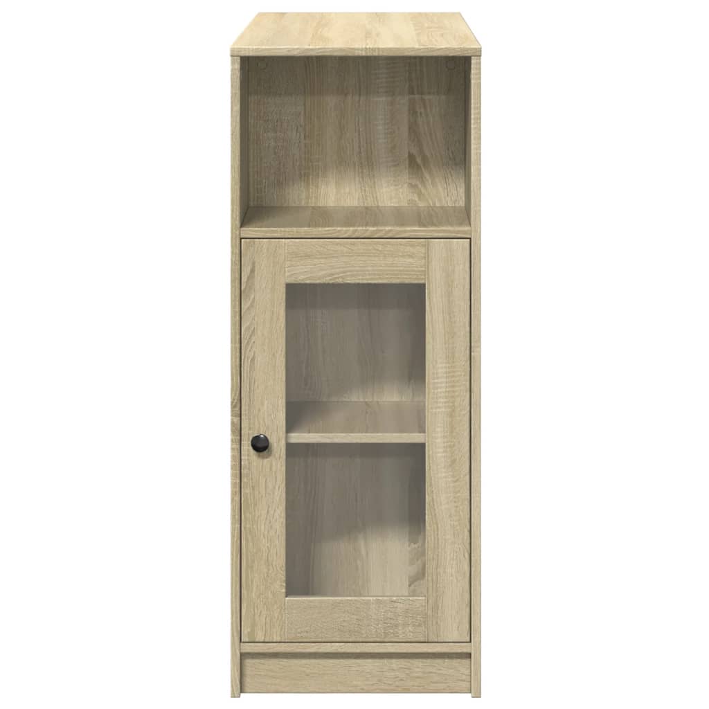 barbord med stativer 101x40x103,5 cm konstrueret træ sonoma-eg