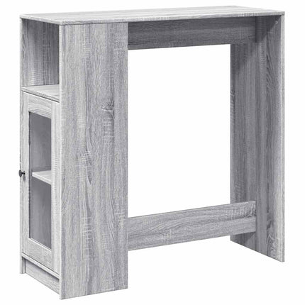 barbord med stativer 101x40x103,5 cm konstrueret træ