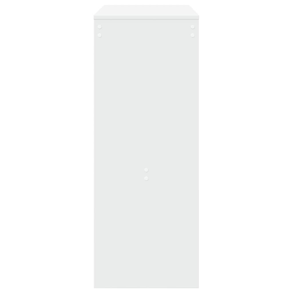 barbord med stativer 90x40x103,5 cm konstrueret træ hvid