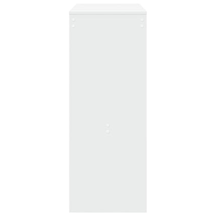 barbord med stativer 90x40x103,5 cm konstrueret træ hvid
