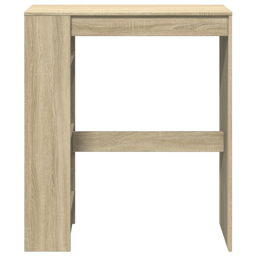barbord med stativer 90x40x103,5 cm konstrueret træ sonoma-eg