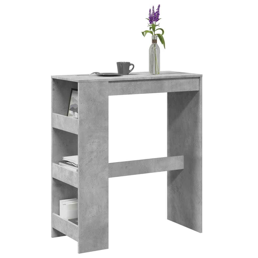 barbord med stativer 90x40x103,5 cm konstrueret tr betongr